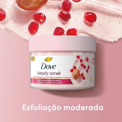 Sabonete Esfoliante Corporal Dove Beauty Scrub Romã E Manteiga De Karité280g