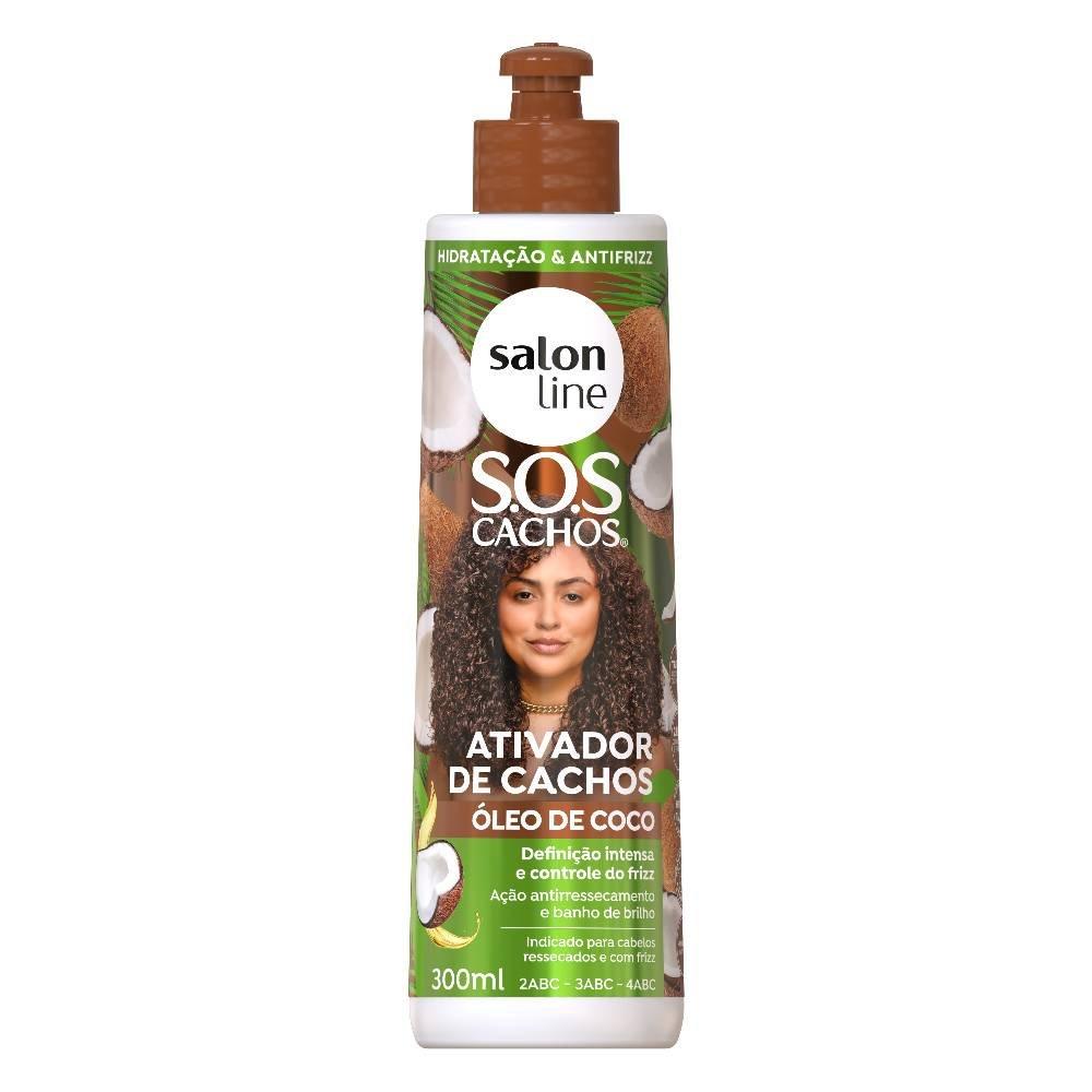 Ativador De Cachos Salon Line Sos Cachos Coco 300ml - 1