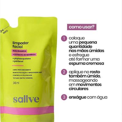 Limpador Facial Sallve Refil 240ml