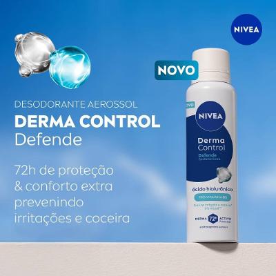 Desodorante Aerosol Nivea Derma Control Feminino Defende 150ml