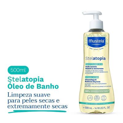 Óleo Corporal De Banho Mustela Stelatopia 500ml