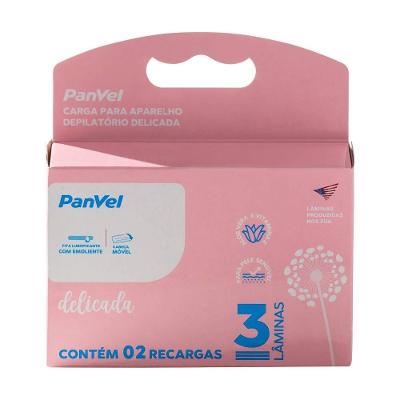 Recarga Para Aparelho Depilatório Delicada 3 Lâminas Panvel 2 Unidades