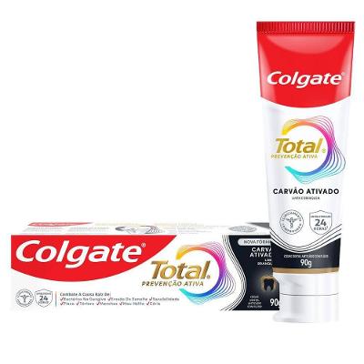 Creme Dental Colgate Total Carvão Ativado 90g