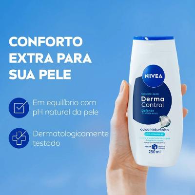 Sabonete Líquido Corporal Nivea Derma Control Defende 250ml
