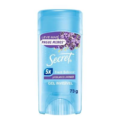 Desodorante Antitranspirante Em Gel Secret Lavanda 73g