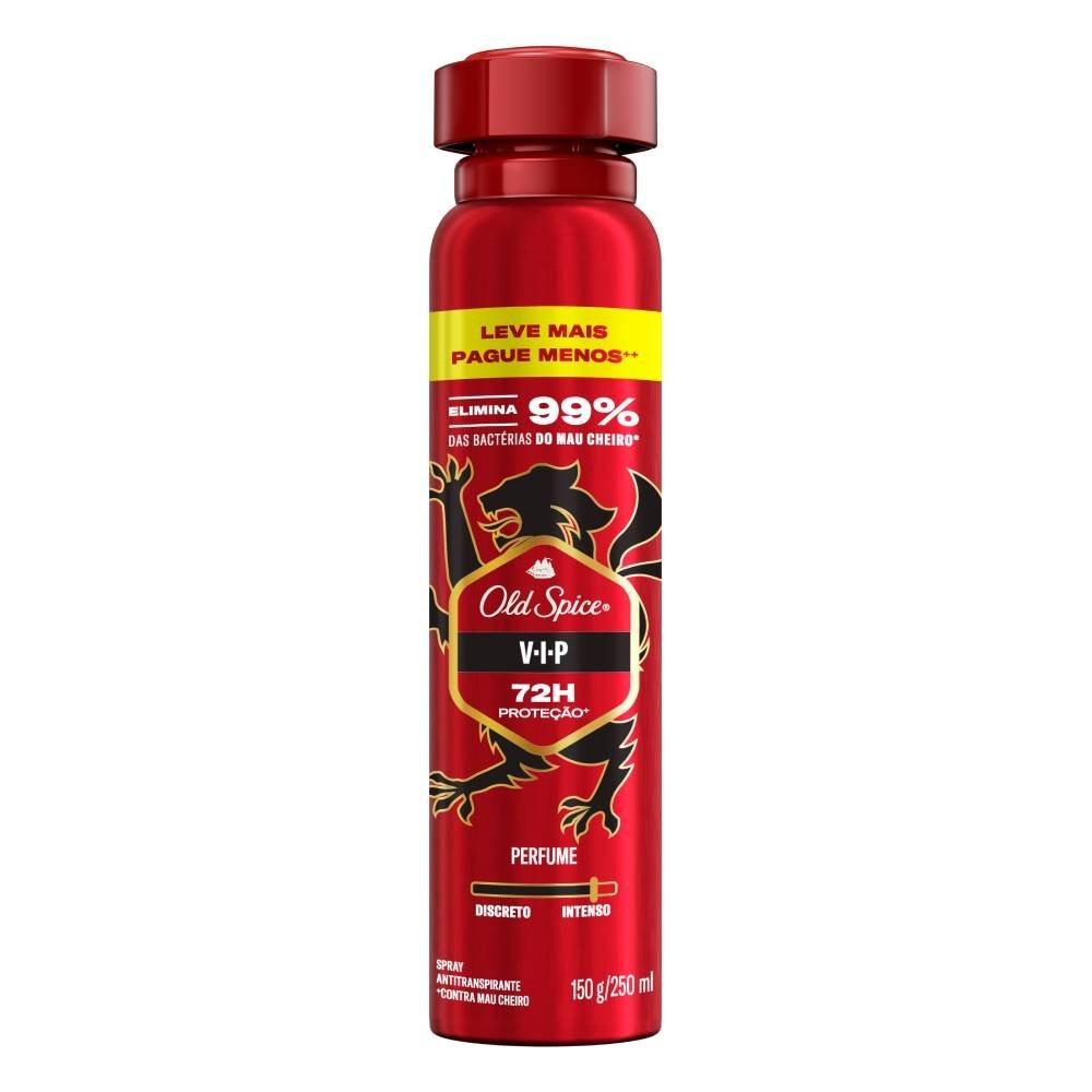 Desodorante Spray Antitranspirante Old Spice Vip 250ml - 1