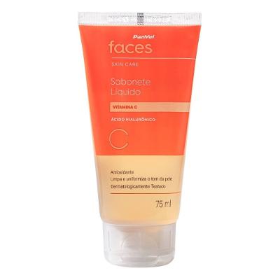 Sabonete Líquido Facial Panvel Faces Vitamina C 75ml