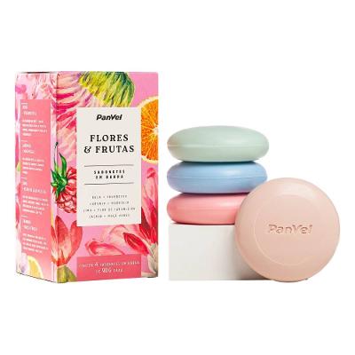 Kit Sabonetes Panvel Flores E Frutas 4 Unidades 90g Cada
