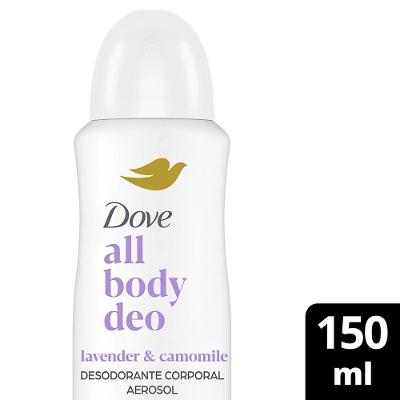 Desodorante Corporal Aerosol Dove All Over Body Lavanda & Camomila 150ml