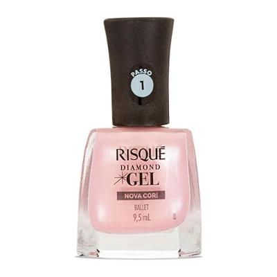 Esmalte Risqué Diamond Gel Ballet Metálico 9,5ml