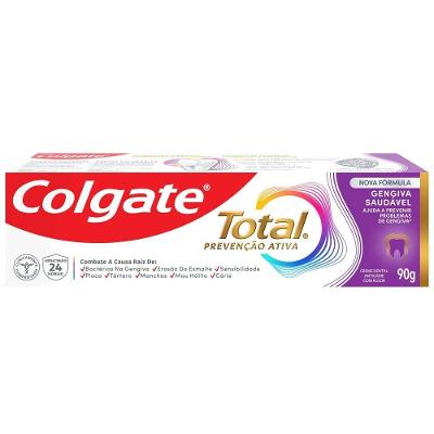 Creme Dental Colgate Total Gengiva Saudável Anticárie Com Flúor 90g