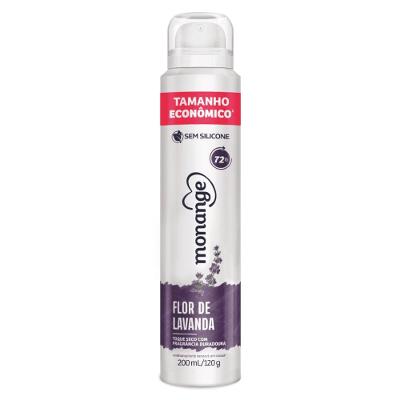 Desodorante Aerossol Antitranspirante Monange Flor De Lavanda 200ml