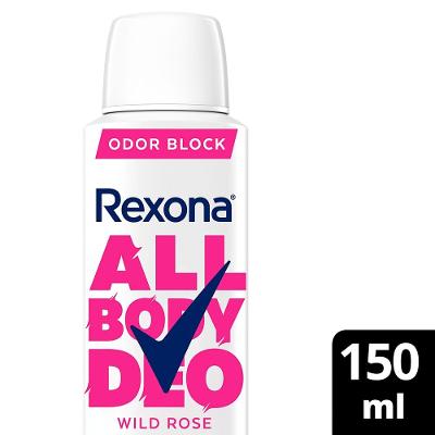 Desodorante Corporal Aerosol Rexona All Over Body Wild Rose 150ml