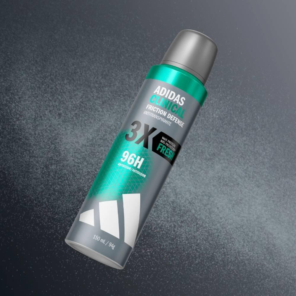 Desodorante Antitranspirante Aerossol Adidas Clinical Masculino Fresh 150ml - 2