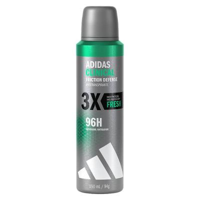 Desodorante Antitranspirante Aerossol Adidas Clinical Masculino Fresh 150ml