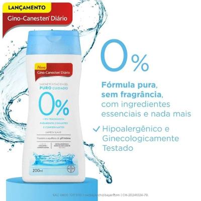 Sabonete Íntimo Gino-canesten Diário Puro Cuidado 200ml