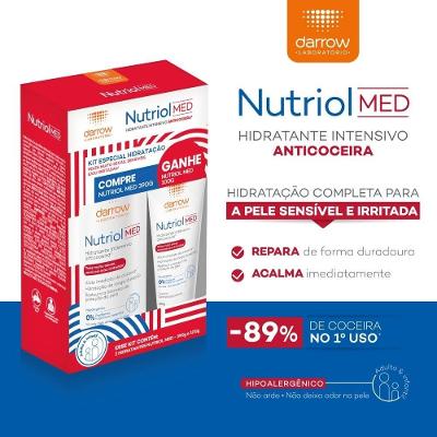 Kit Hidratante Nutriol Med Anticoceira 390g + 100g