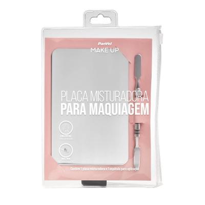 Espátula E Placa Em Aço Inox Para Maquiagem Panvel Make Up