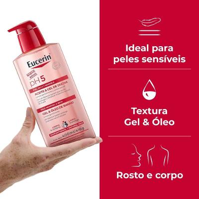 Gel E Óleo De Banho Eucerin Ph5 400ml