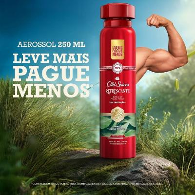  Desodorante Antitranspirante Old Spice Aerossol Refrescante 250ml