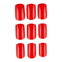 Unhas Postiças Autocolantes Panvel Cor Vermelha 24 Unidades - 2