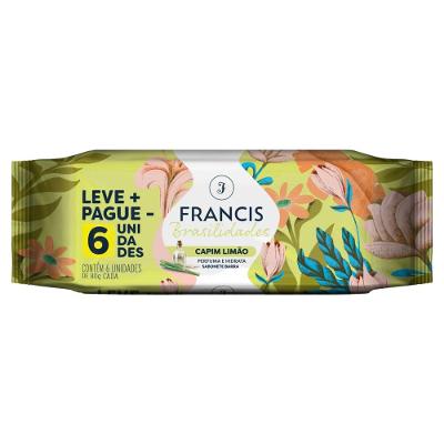 Kit Sabonete Em Barra Francis Brasilidades Capim-limão 6 Unidades 80g