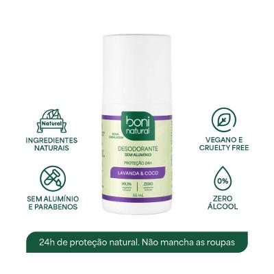 Desodorante Roll-on Boni Natural Coco E Magnésio 55ml