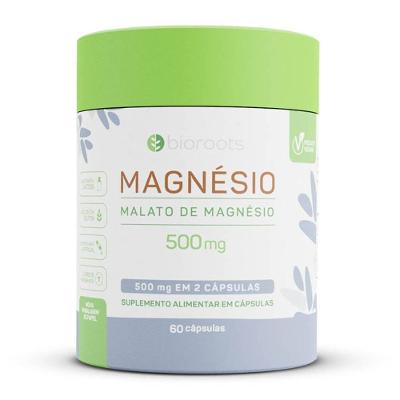 Suplemento Alimentar Bioroots Magnésio 500mg 60 Cápsulas