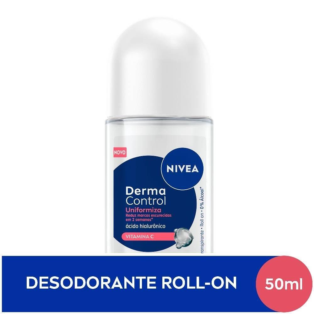 Desodorante Roll-on Nivea Derma Control Feminino Uniformiza 50ml - 1