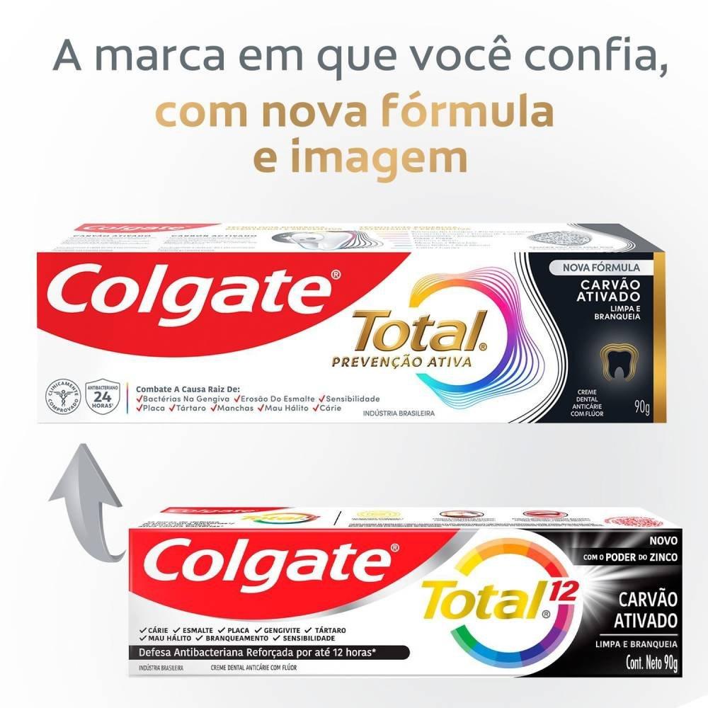 Kit Colgate Total Carvão 4 Unidades 90g Cada - 2