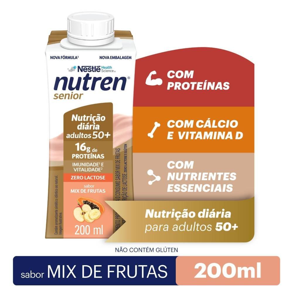 Pack Complemento Alimentar Nutren Senior Mix De Frutas 200ml Leve 9 Pague 6 Unidades - 3