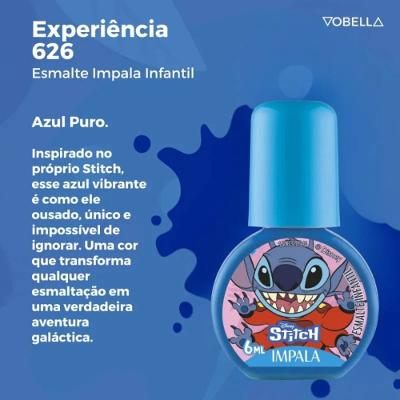 Kit Impala Stitch Esmalte 6ml + Brilho Labial 2,3g