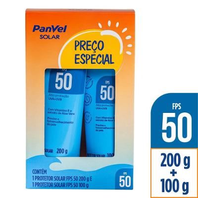 Kit Protetor Solar Panvel Fps50 200g + 100g