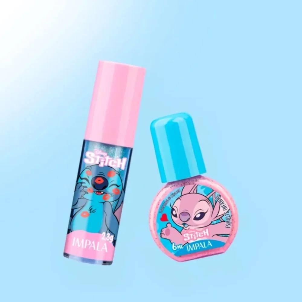 Kit Impala Infantil Angel Esmalte 6ml + Brilho Labial 2,3g - 2