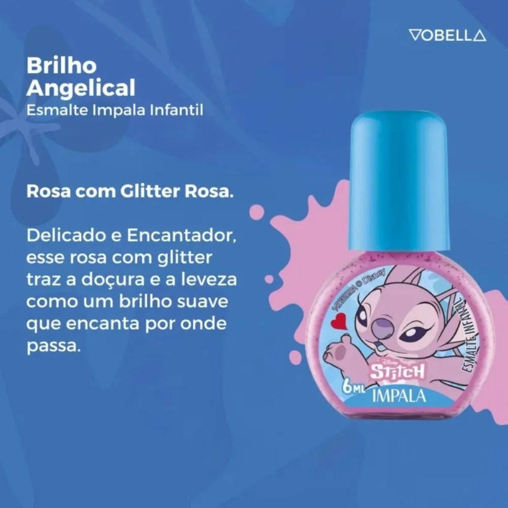 Kit Impala Infantil Angel Esmalte 6ml + Brilho Labial 2,3g - 4