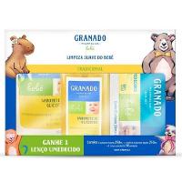 Kit Granado Bebê Tradicional Sabonete Líquido Infantil 250ml + Refil + Lenço Umedecido 50 Unidades - 1