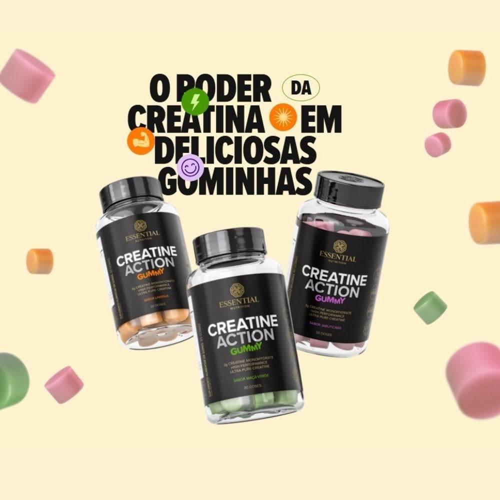 Creatina Essential Nutrition Gummy Jabuticaba 60 Unidades - 2