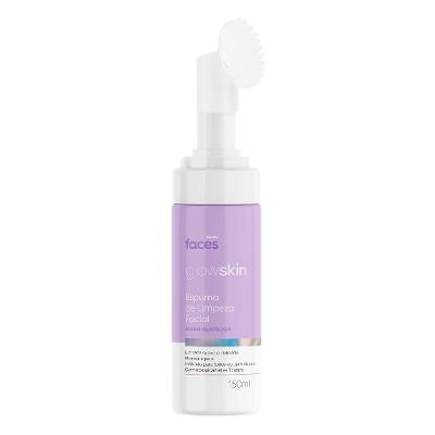Espuma De Limpeza Facial Com Ácido Glicólico Panvel Faces Glow Skin 150ml