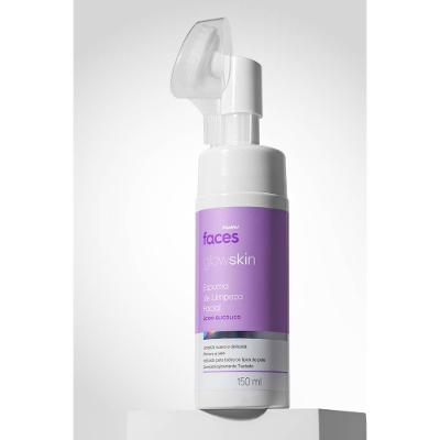 Espuma De Limpeza Facial Com Ácido Glicólico Panvel Faces Glow Skin 150ml