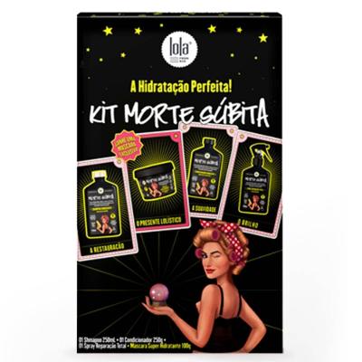 Kit Lola Morte Súbita Shampoo 250ml + Condicionador 250g + Spray Reparação 250ml + Máscara 100g