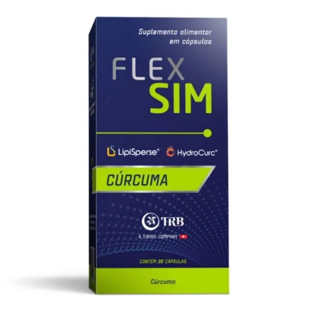 Suplemento Alimentar Flex Sim Cúrcuma 30 Cápsulas - 1