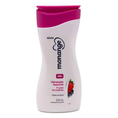 Hidratante Corporal Desodorante Monange Nutrição Frutas Vermelhas 200ml