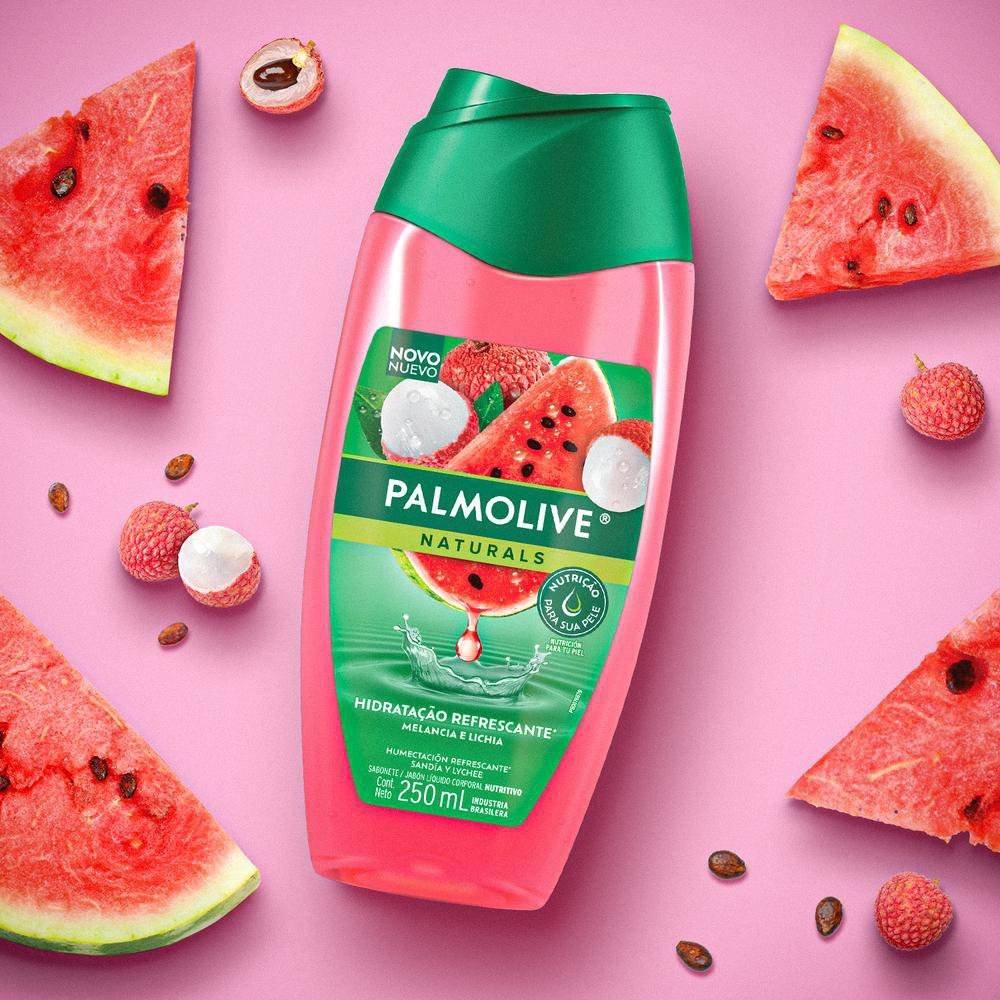 Sabonete Líquido Corporal Palmolive Naturals Hidratação Refrescante Melancia E Lichia 250ml - 3