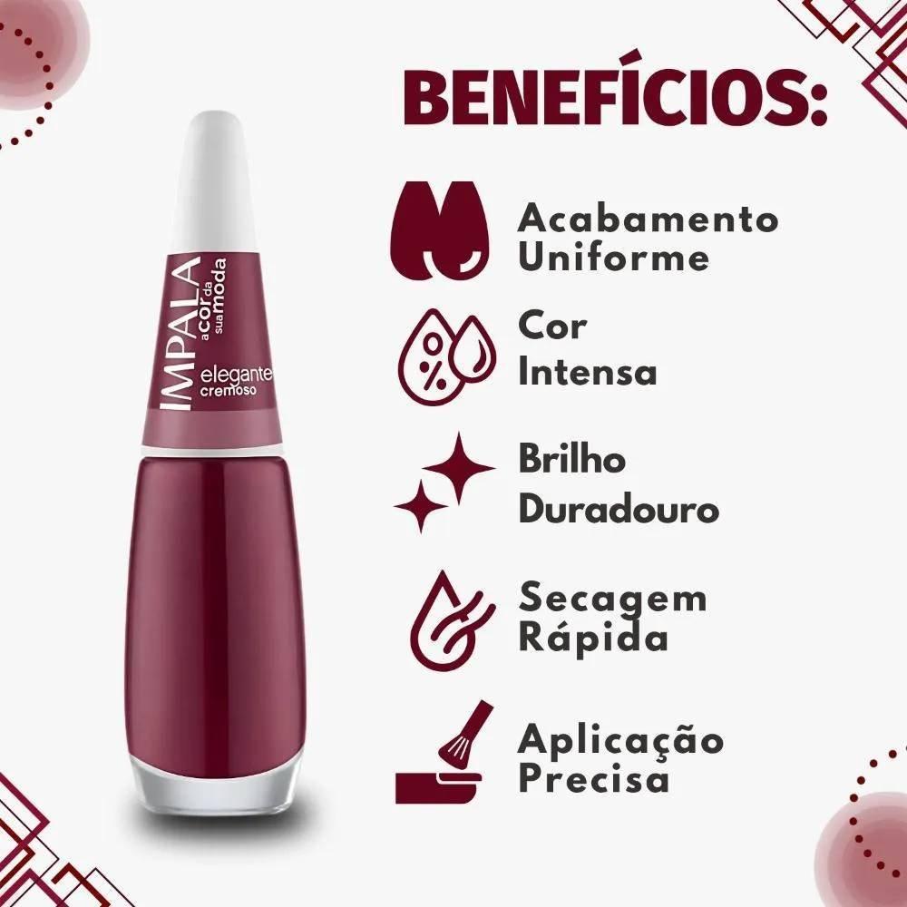 Esmalte Impala A Cor Da Sua Moda Cremoso Elegante 7,5ml - 2