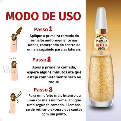 Esmalte Impala Netflix Glitter Flocado Aclamado Pela Crítica 7,5ml