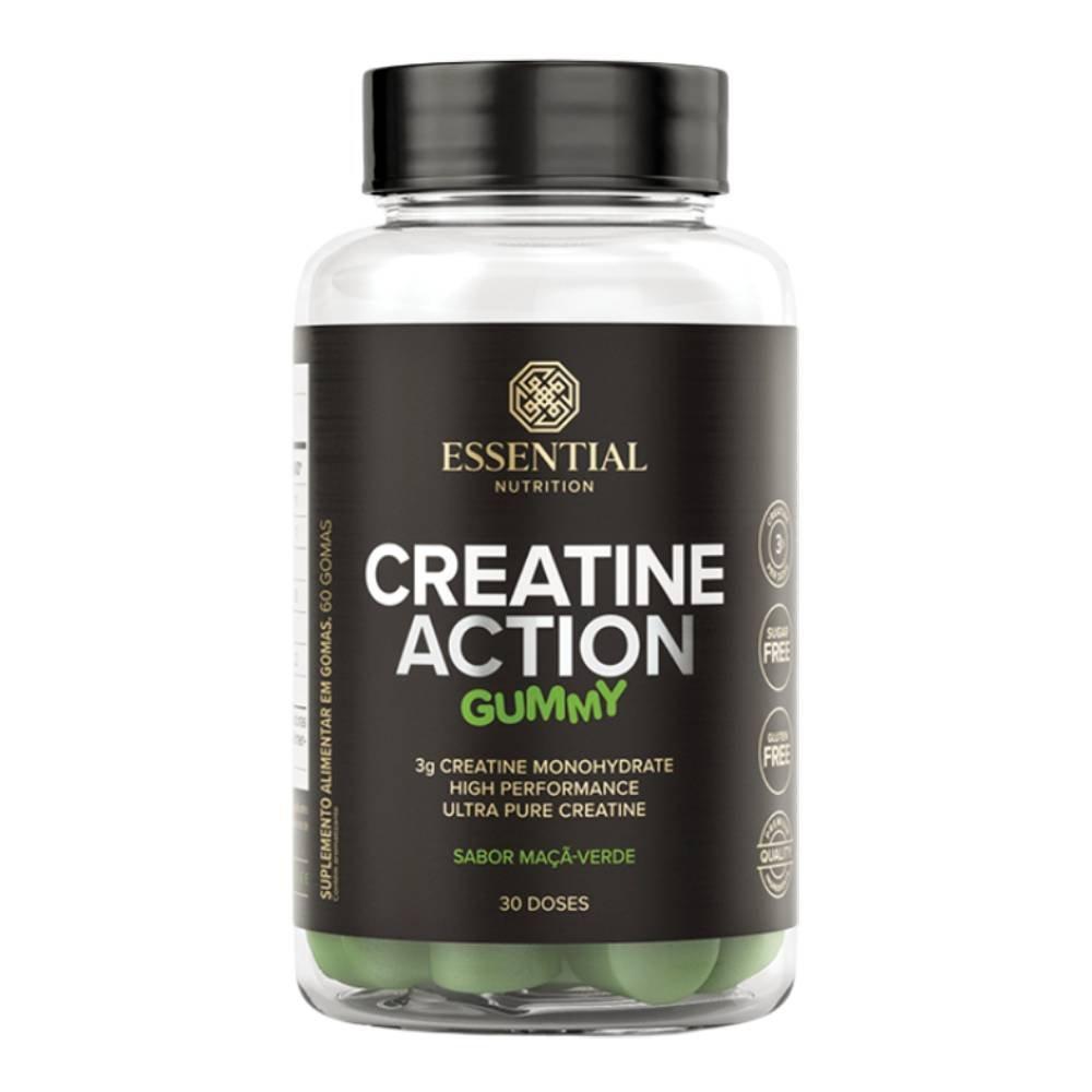 Creatina Essential Gummy Maçã Verde 60 Unidades - 1
