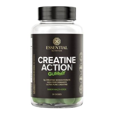Creatina Essential Nutrition Gummy Maçã Verde 60 Unidades