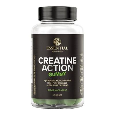 Creatina Essential Gummy Maçã Verde 60 Unidades