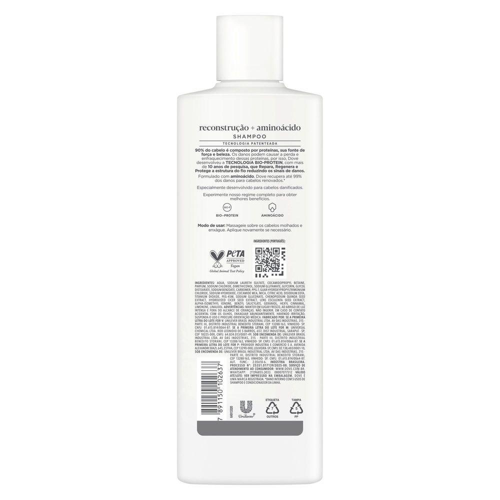 Shampoo Dove Reconstrução Expert Em Danos 370ml - 5