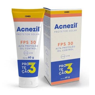 Protetor Solar Facial Controle Da Oleosidade Acnezil Fps 30 60g